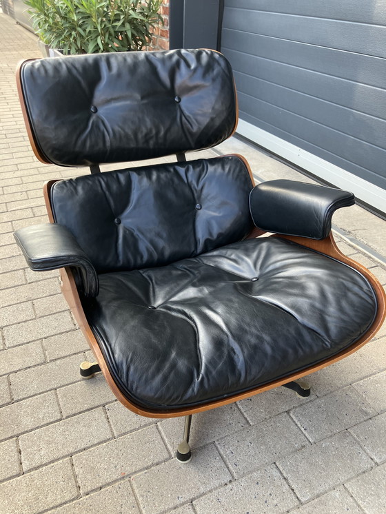 Image 1 of 2x Eames Lounge Chair Contura/Fehlbaum 1950er Jahre