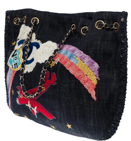 Image 1 of Borsa CHANEL Cambon e Denim Marine - 101139