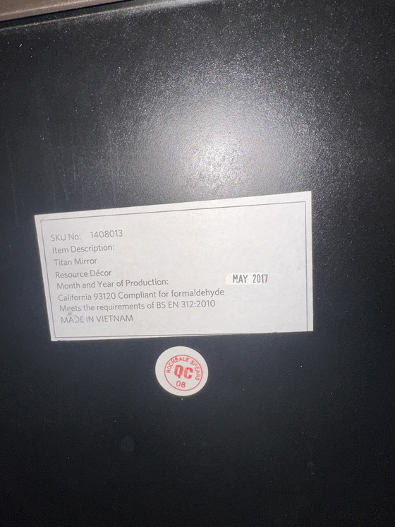 Image 1 of Espejo Titian de oro rosa de Kelly Hoppen Decor