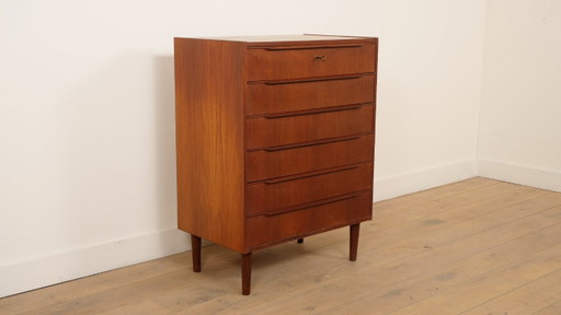Vintage Deense Ladekast | Teak | 6 Lades | 100 Cm – ladekasten, Wood (photo 2 of 9)
