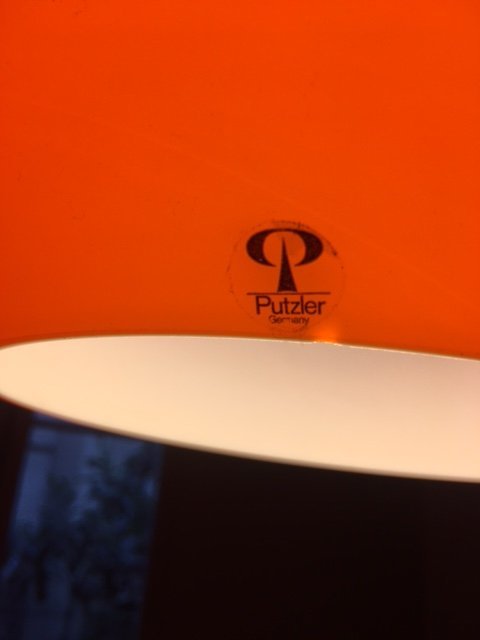 Image 1 of Luminaire Orange Peill & Putzler 1970