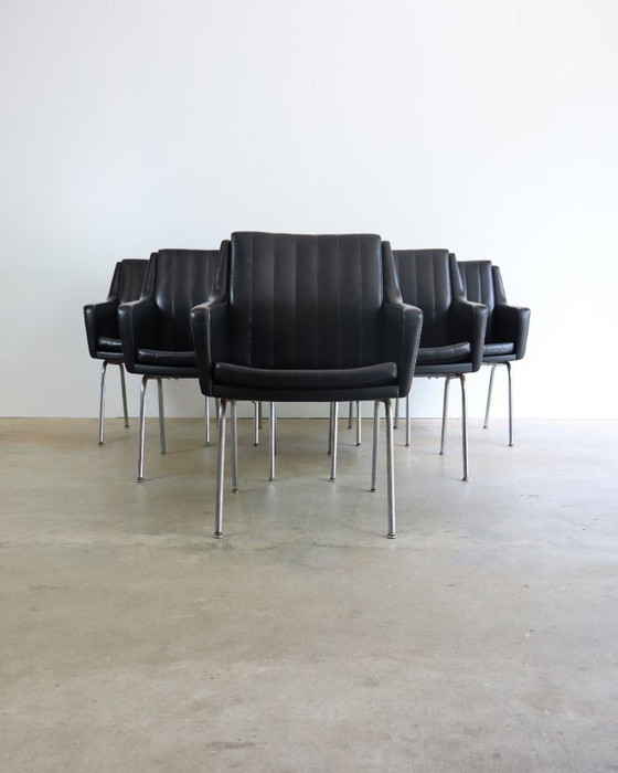 Image 1 of 6x Vintage Giroflex Martin Stoll stoelen