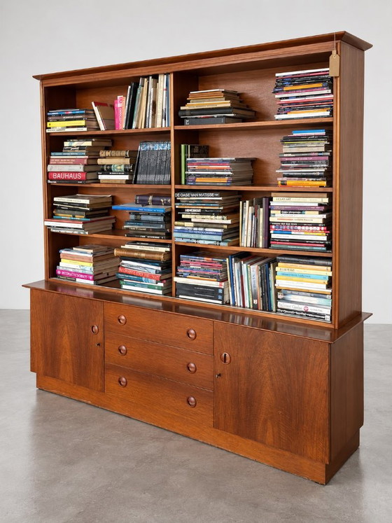 Libreria in legno a due pezzi, Mid-Century – Librerie (photo 3 of 5)