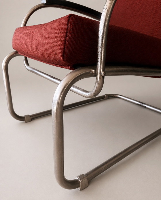 Image 1 of Zeldzame Gispen fauteuil VI-A-138 uit 1931