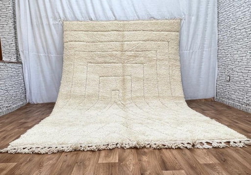 Alfombra de lana pura hecha a mano, artesanía tradicional, tamaño 2/3 m