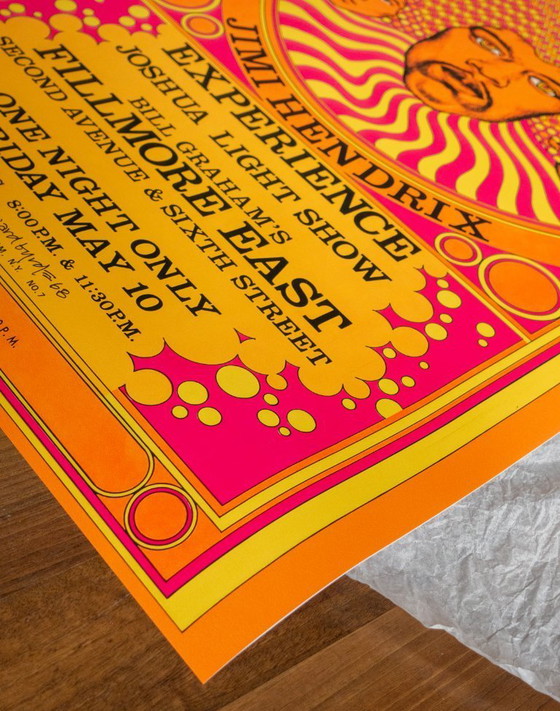 Image 1 of Jimi Hendrix Experience Fillmore East concert 1968 New York - Poster 61 x 91 cm