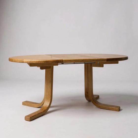 Image 1 of Vintage uitschuifbare eettafel van Maison Seltz, daterend uit de jaren 60/70.
