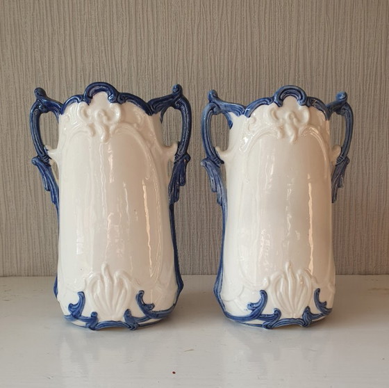 Image 1 of Pair of Art Nouveau porcelain vases–Gräfenthal? ca. 1900