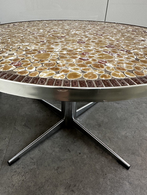 Image 1 of table basse vintage en mosaïque