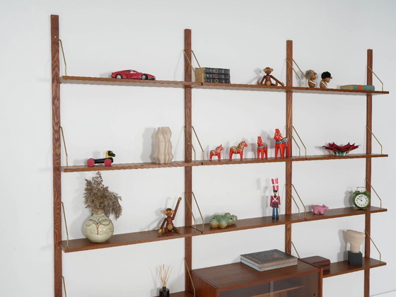 Image 1 of Modulaire wandkast van teakhout, Deens design, jaren 60, gemaakt in Denemarken.