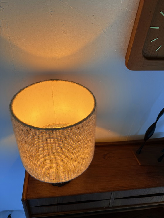 Image 1 of Brutalist ceramic table lamp '70s