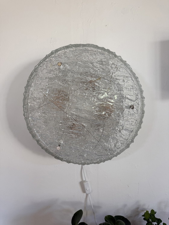 Image 1 of Tabour XL iceglass wall/ceiling lamp, Kaiser Leuchte '70