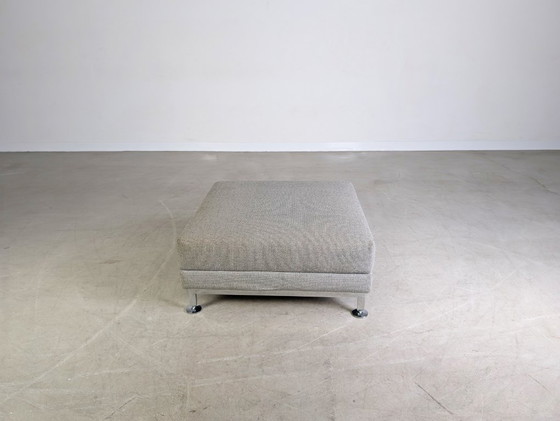 Image 1 of Brühl Moule taburete grande Otomano reposapiés Reposapiés gris