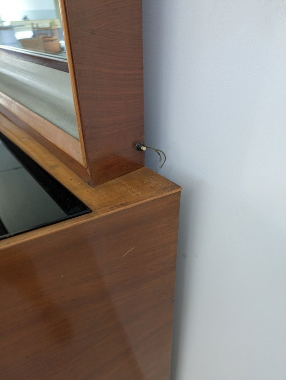 Image 1 of Dassi - Vittorio Dassi - Sideboard with mirror - Crystal, Wood, Brass - Sideboard with mirror