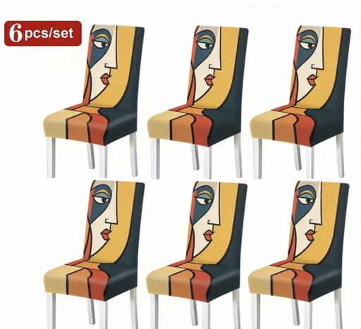 4 de 6 x Housse de chaise style moderne minimaliste adaptée
