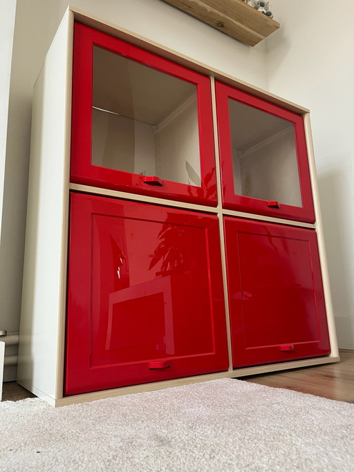 Vintage Ikea Kämpe kast  - Niels Gammelgaard (1997) - Space age / Retro Rood