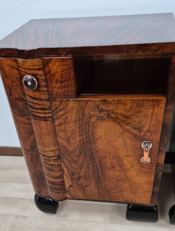 Image 1 of Venetian Noble Art Deco Bedside Tables 1924