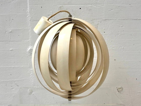 Image 1 of Lampada a sospensione vintage Moon di Verner Panton per Louis Poulsen, anni '60.