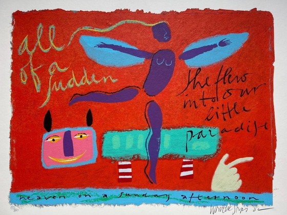 Image 1 of Serigrafía Wouter Stips - El paraíso en una tarde de domingo