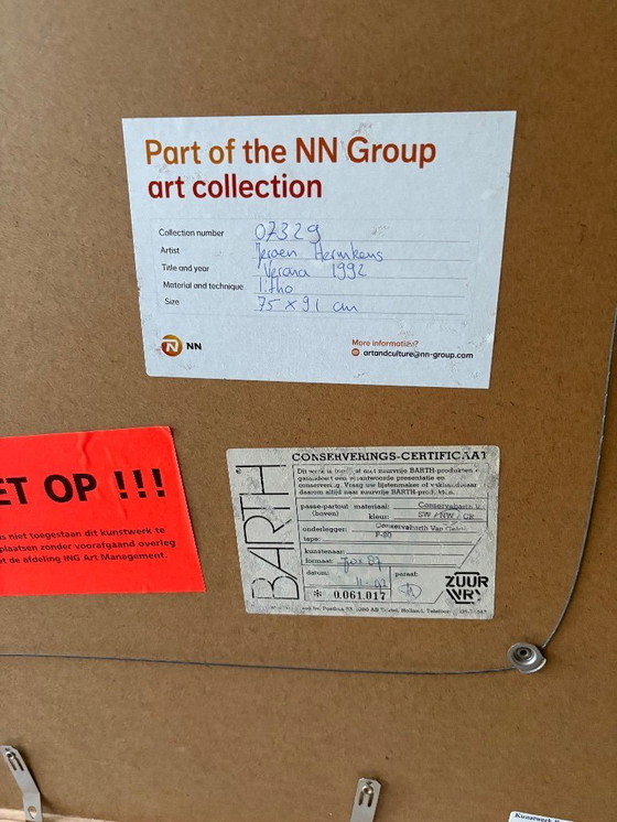 Image 1 of Lithographie de Jeroen Hermkens, titre Vérone 1992