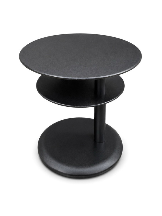 Leolux Cyclo Side Table Anthracite, Chrome, Wood, Black (photo 3 of 5)