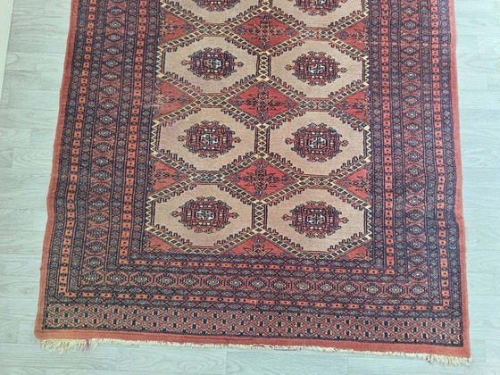 Image 1 of Alfombra pakistaní de Bujará hecha a mano