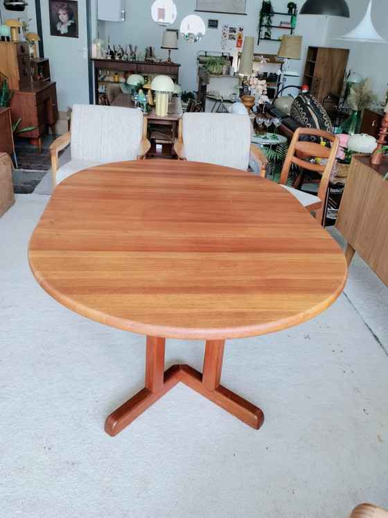Vintage Danish teak extendable dining table 120cm, Rosengaarden – Wood (photo 15 of 15)
