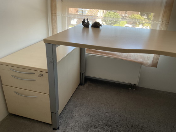Conjunto de muebles de oficina profesional. König-Neurath 5 piezas – könig- Neurath, Escritorios, Wood, Metal (photo 3 of 5)