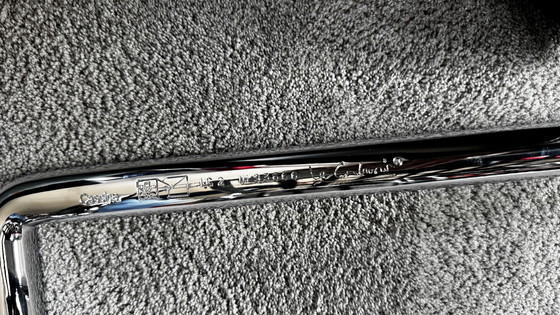 Image 1 of Le Corbusier Cassina LC2 Armchairs (2x) with Le Corbusier Hocker LC2