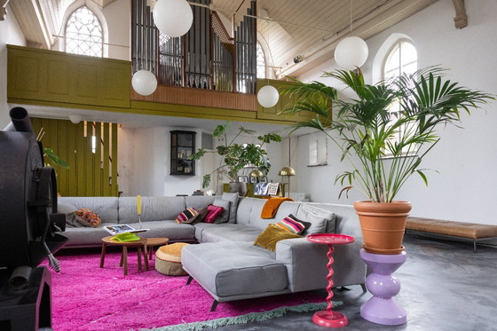 Image 1 of Alfombra de lana rosa HK Living XXL (260 x 360)