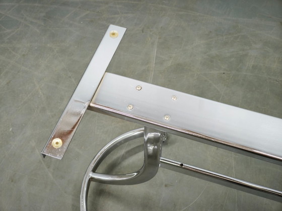 1970s Italian Space Age Chrome and Smoked Glass Rolling Side Table – Bar carts, Metal (photo 2 of 12)