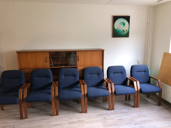Image 1 of Midcentury fauteuils teak Deens design vergaderstoelen - 6 stuks