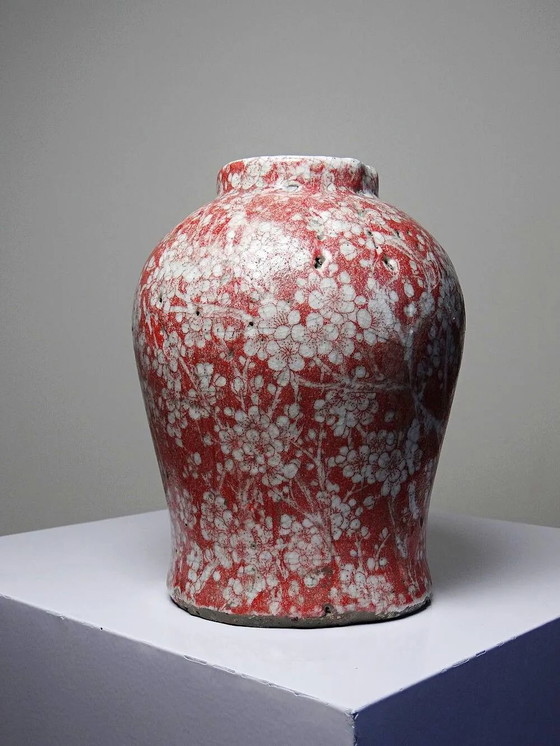 Vaso in ceramica raku smaltata decorato con sakura, vintage anni '80-'90. – Vasi, Porcellana (photo 14 of 14)