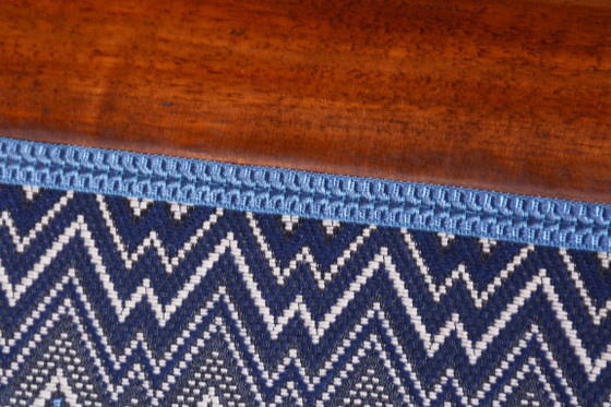 Par de sillones Art Déco restaurados, Jules Leleu, polacos, nogal, Francia, década de 1920. – Textile, Wood (photo 6 of 11)