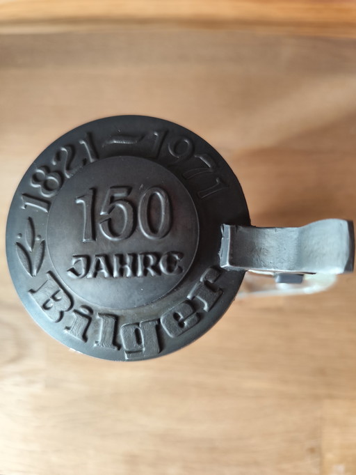 Boccale da birra con coperchio da collezione – 150 Jahre Jubiläum