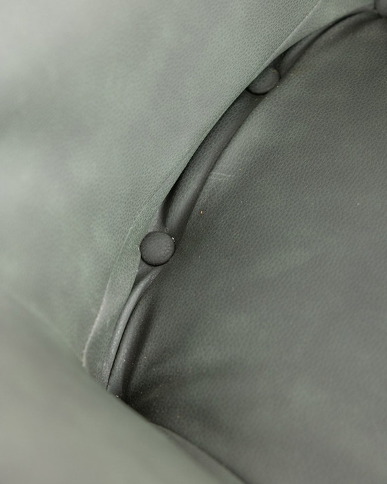 Image 1 of Vintage 50s Leather Swivel Armchair Designed by Anonima Castelli