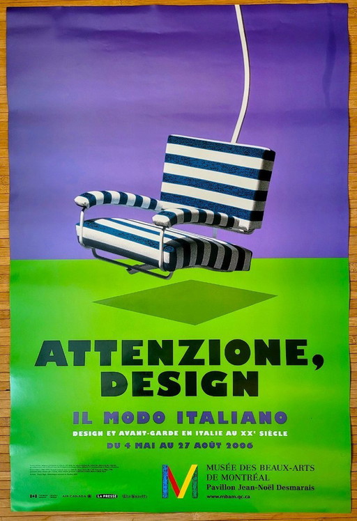 CARTEL MODO ITALIANO DISEÑO ITALIANO RARO
