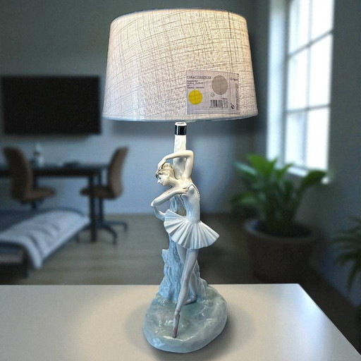 Lladro Porzellan Lampe "Ballerina" (1969, Spanien - selten)