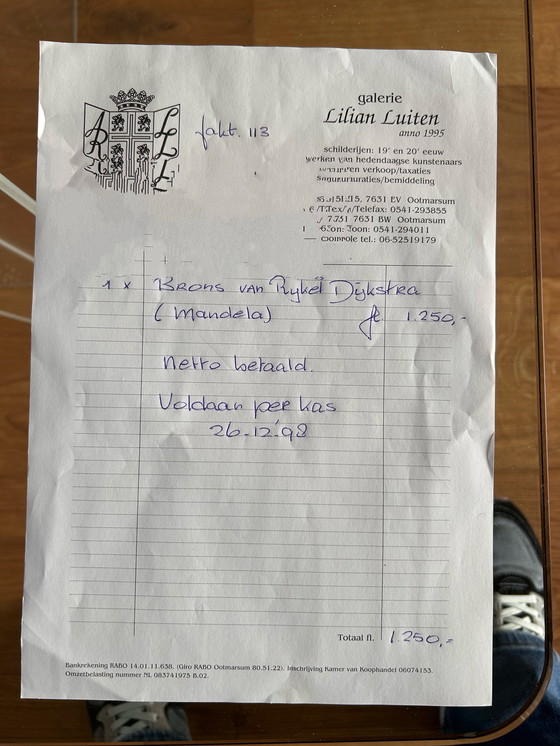 Image 1 of Escultura Mandela de Rijkel Dijkstra