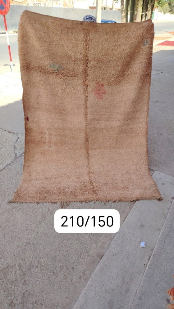 Image 1 of Handgeknoopt Berber kleed wol 210x150cm