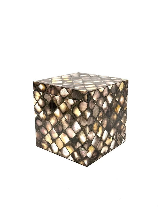 Image 1 of Secchiello da ghiaccio a scaglie in madreperla, Italia 1950