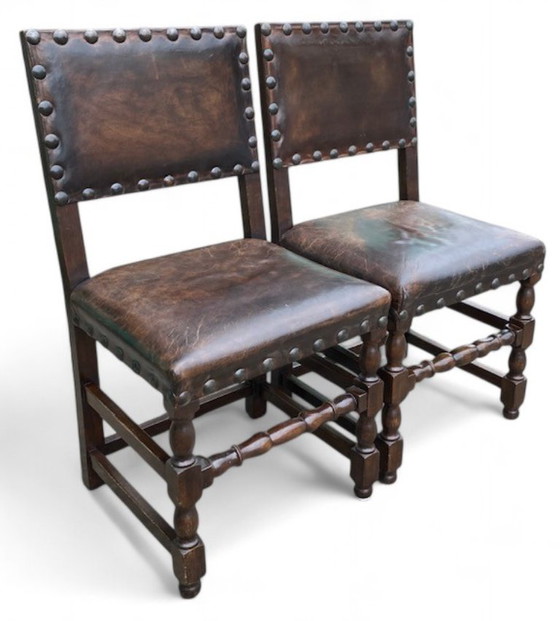 Image 1 of 8 sedie da castello antiche