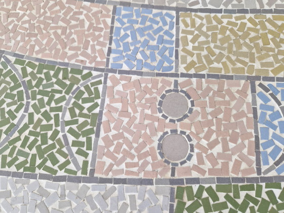 Image 1 of Tavolino da caffè XL in mosaico Berthold Müller