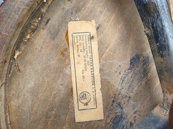 Image 1 of Bentwood Swivel Piano Stool Tatra Nabytok, Czechoslovakia 1940s