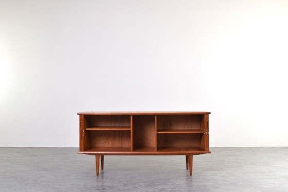 Image 1 of Mid-Century Danish Teak Tambour Sideboard, 1960s