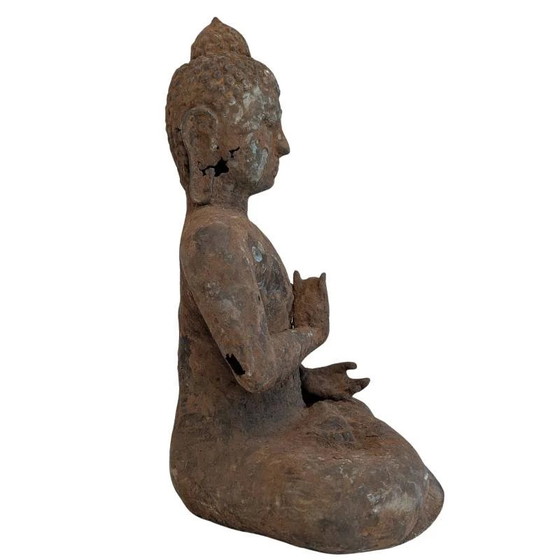 Antique bronze Buddha statue – Burma, 17th-18th century – Sculpture (photo 3 of 16)