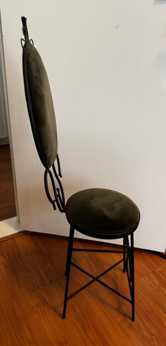 Image 1 of Chaise de boudoir en fer forgé