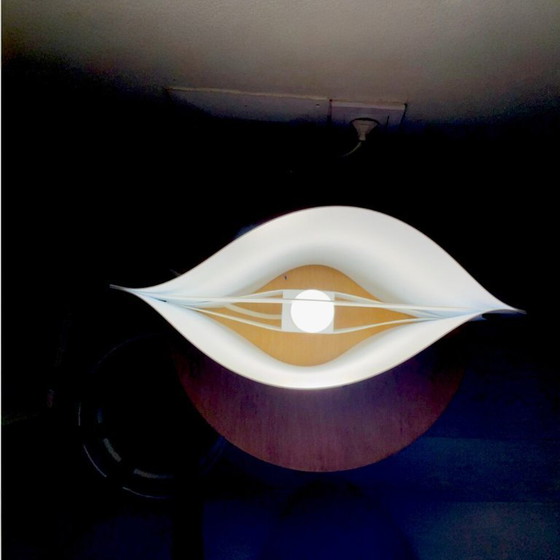 Image 1 of Lámpara de sobremesa italiana modernista de acrílico blanco Vela de Samuel Parker