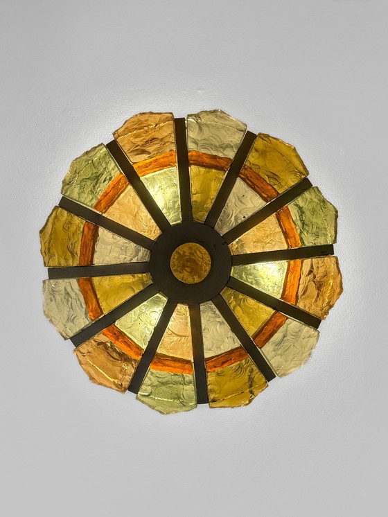 Image 1 of Lampe aus Muranoglas in sommerlichen Farbtönen