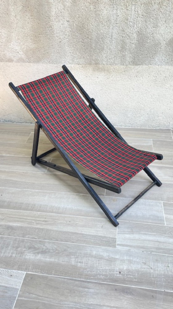Vintage Canvas Folding Sun Lounger – Sunbed (photo 25 of 35)